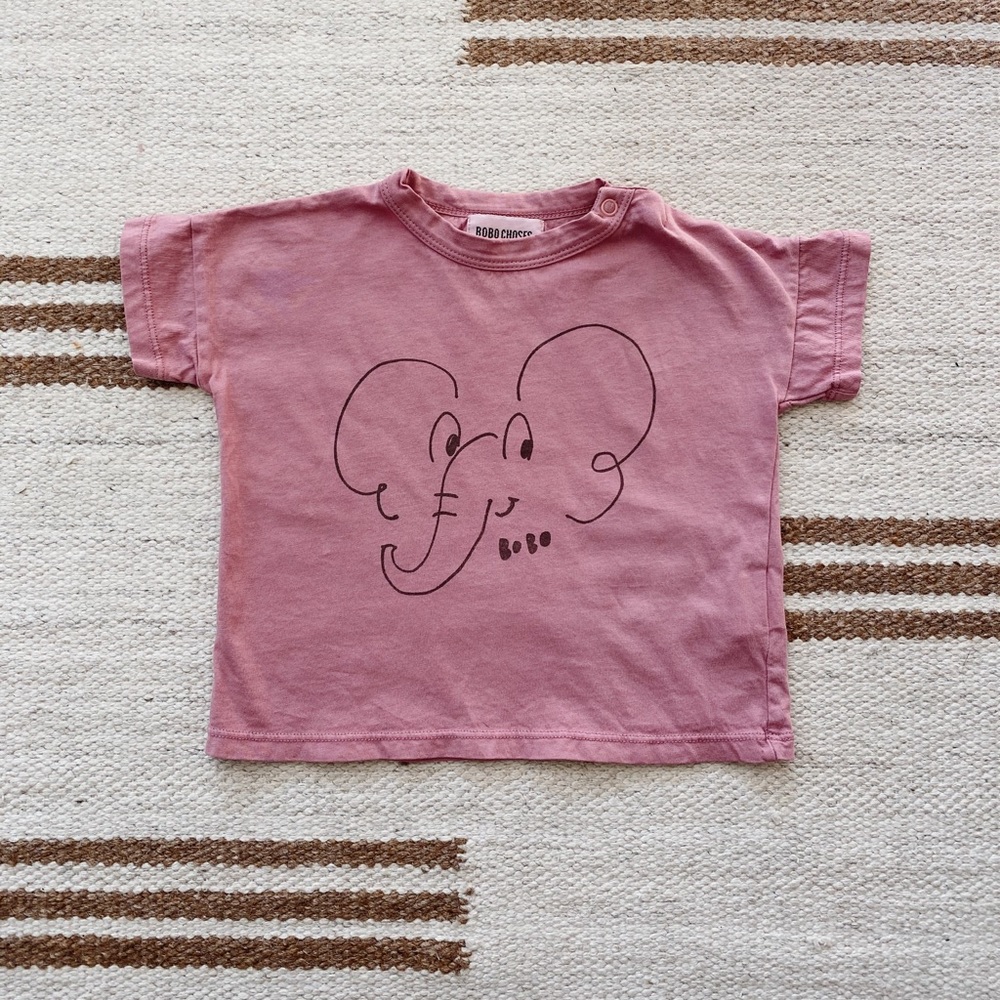 Bobo Choses elephant tee 12-18 months